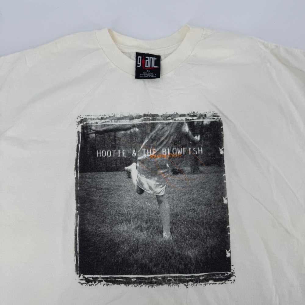 Vintage Hootie and the Blowfish Musical Chairs Tour T-Shirt Giant Tag XL White